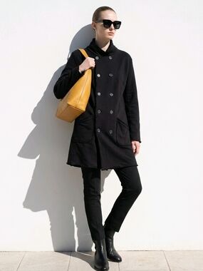 Frank & Eileen Black Belfast Trench Coat